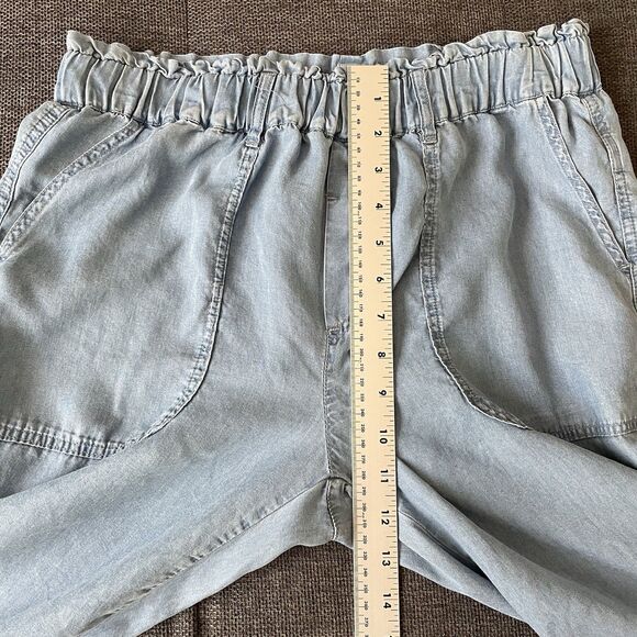 Love Tree Pull On Jogger‎ Pants Elastic Waist Chambray Tencel Women's Medium - Picture 5 of 8